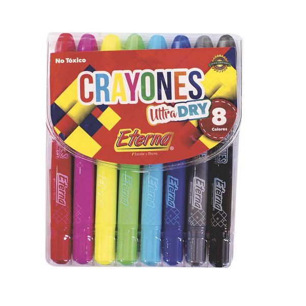 Crayones Eterna Uttra Dry x 8 Unidades