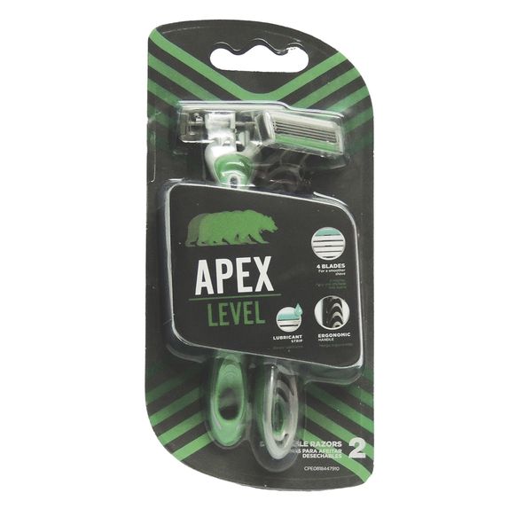 Máquina Desechable Apex Hombre x 2 Unidades x 4 Hojas