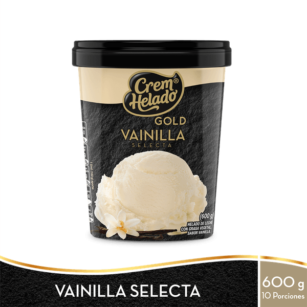 Helado Vainilla Selecta Crem Helado Gold x 600Ml