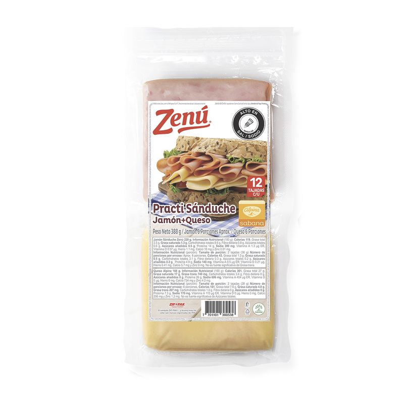 Practi-Sanduche-Zenu-Jamon---Queso-x-388-G
