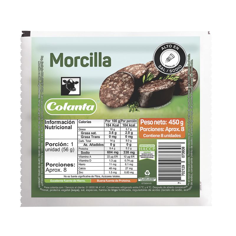 Morcilla-Colanta-x-450-G