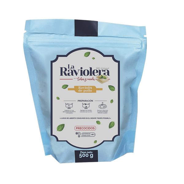 Raviolis De Pollo La Raviolera x 500 Gr