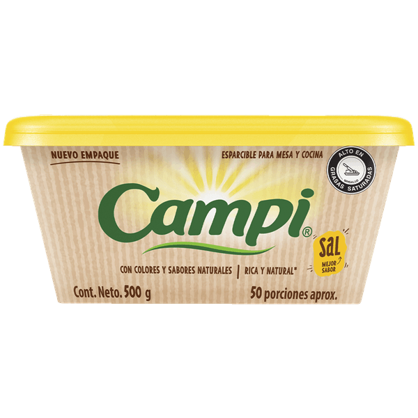 Margarina Vegetal Campi Con Sal x 500 G