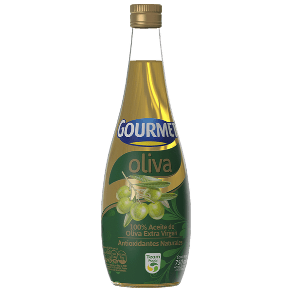 Aceite Gourmet Oliva Extra Virgen Frasco x 750 Ml