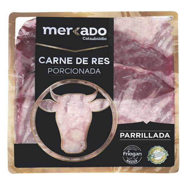 Carne Para Parillada De Res Mercado x 500 G