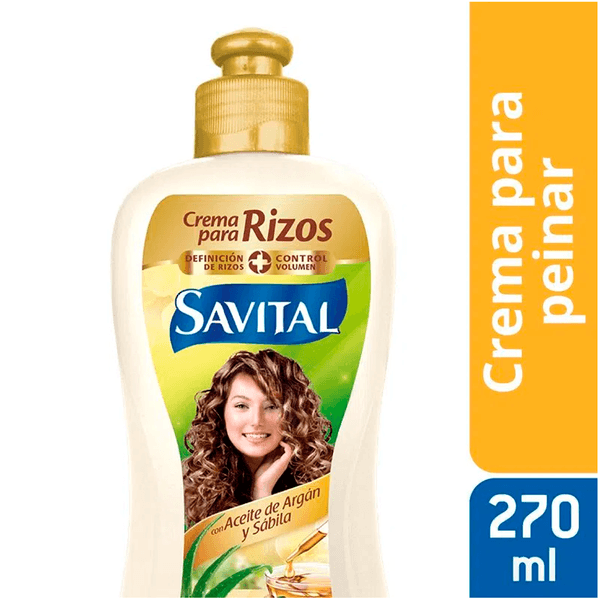 Crema Para Peinar Savital Rizos x 270 ML