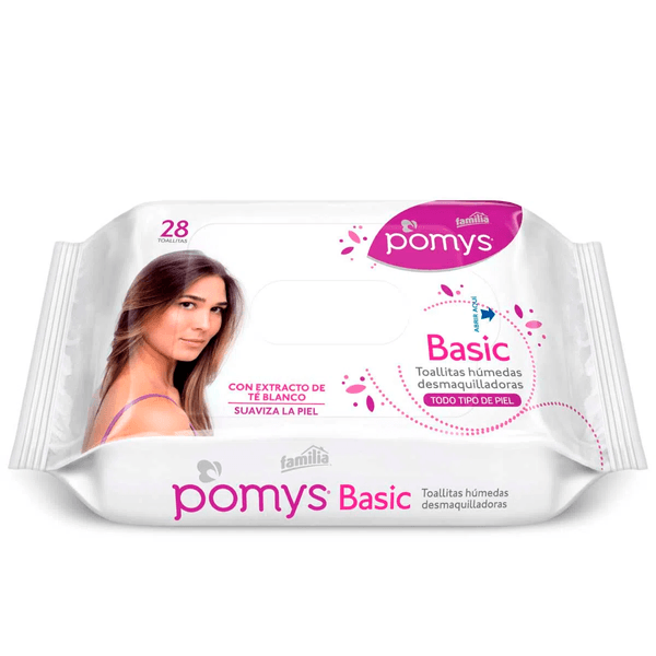 Toallitas Desmaquilladoras Basic Pomys x 28 Unidades