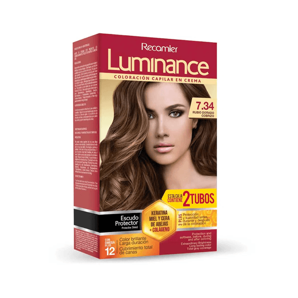 Tinte Luminance N. 5.56 Rubio Dorado Cobrizo Doble Tubo