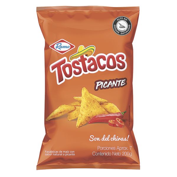 Pasabocas Tostacos Picante Familiar x 200 Gr