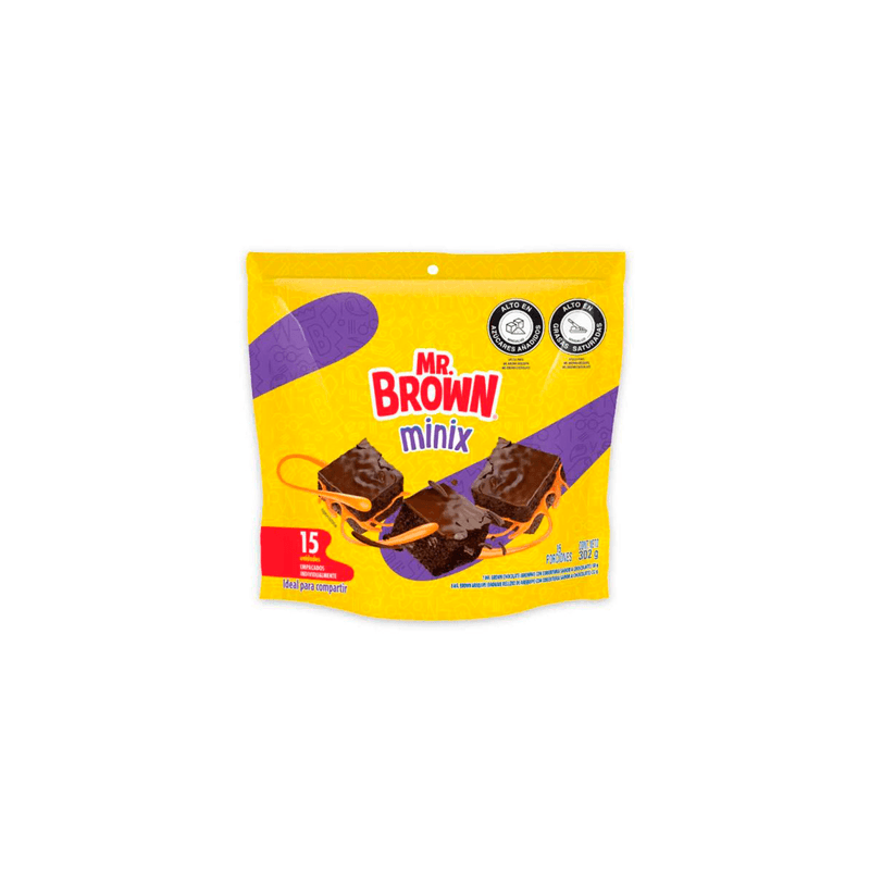 Brownie Mr. Brown Minix X 15 Unidad X 302 G - Mercados Colsubsidio