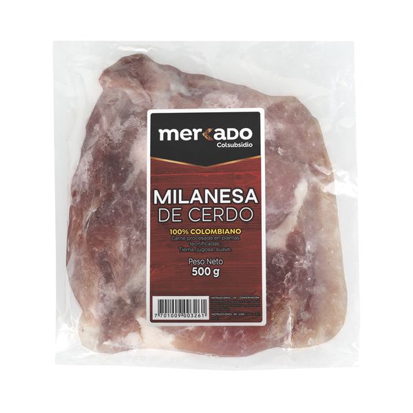 Milanesa de Cerdo Porcionada x 500 G