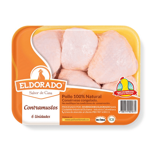 Pollo Dorado Contramuslo Congelado Bandeja x 6 Unidades x 950 G