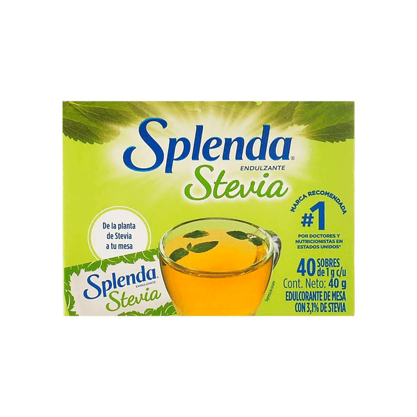 Endulzante Splenda Stevia x 40 Gr x 40 Sobres