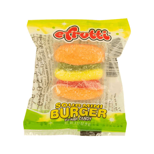 Gomas Sour Mini Burger x 9 Gr
