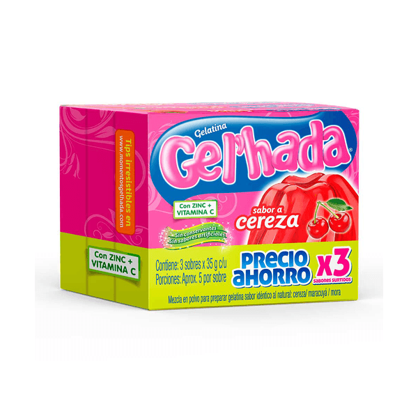 Gelatina GelHada Surtida 3 x 35 Gr