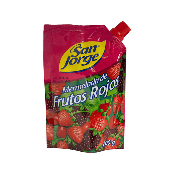 Mermelada San Jorge De Frutos Rojos Doypack x 200 Gr