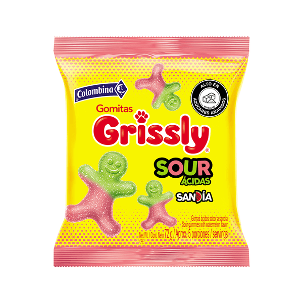 Gomas Grissly Sandía Sour x 72 Gr