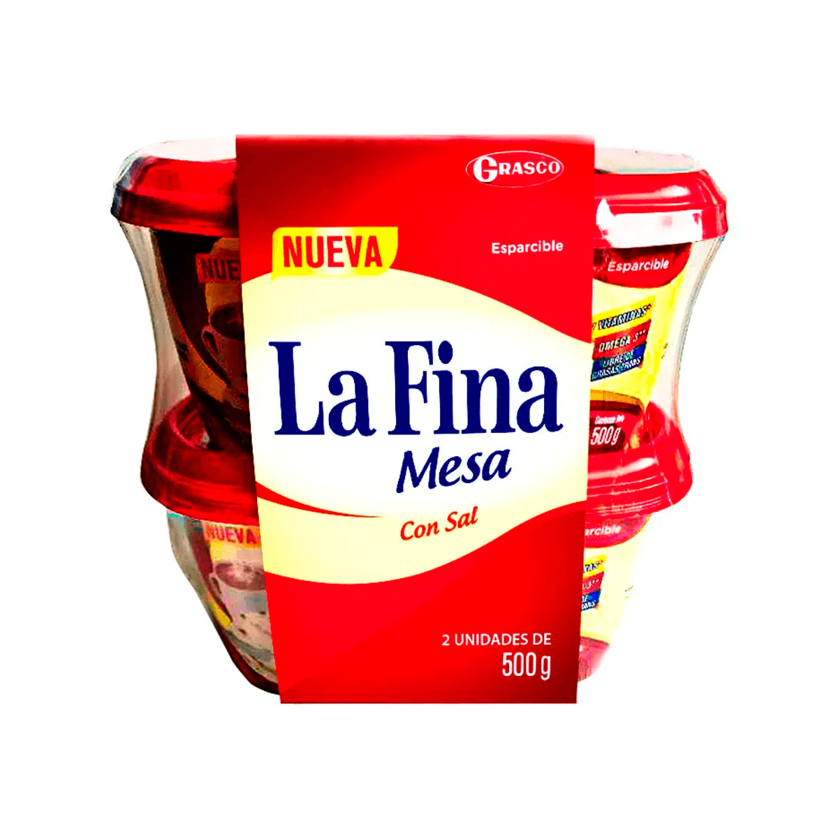 Esparcible La Fina Con Sal x 1000 Gr Duopack Mercados Colsubsidio