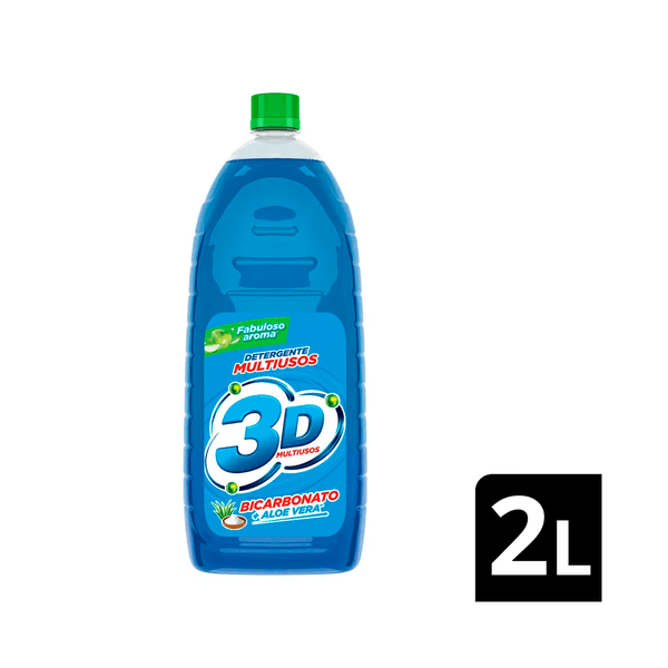 Detergente Liquido Multiusos 3D X 2.000 ML