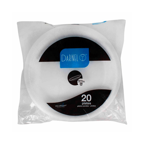 Platos Desechables Darnel x 20 Und x 26Cm C/u