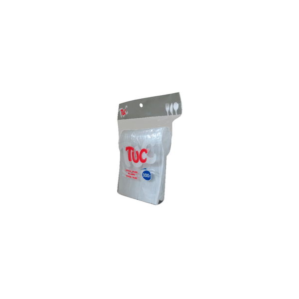 Tuc Cuchara Desechable Grande Blanca x 100 Unidades