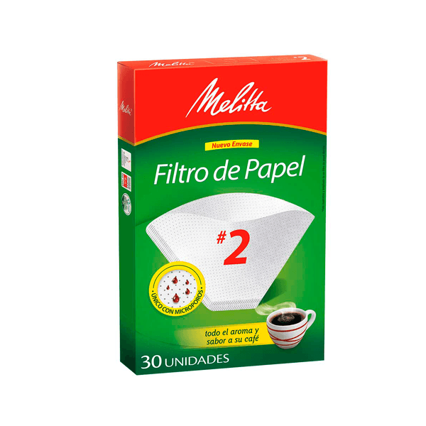 Filtro Para Café Melitta N.2 Cono x 30 Unidades
