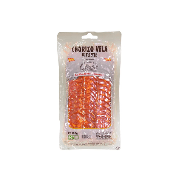 Chorizo Vela Picante La Factoria x 100 Gr