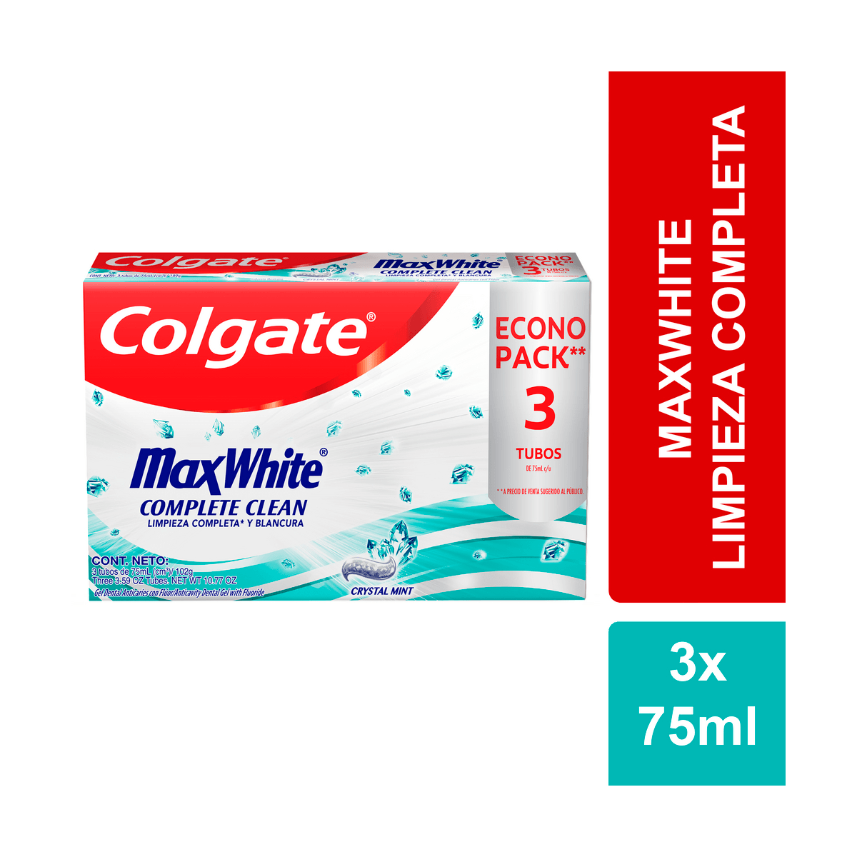 Crema Dental Colgate Max White 220 Grs Cuidado Personal Varios