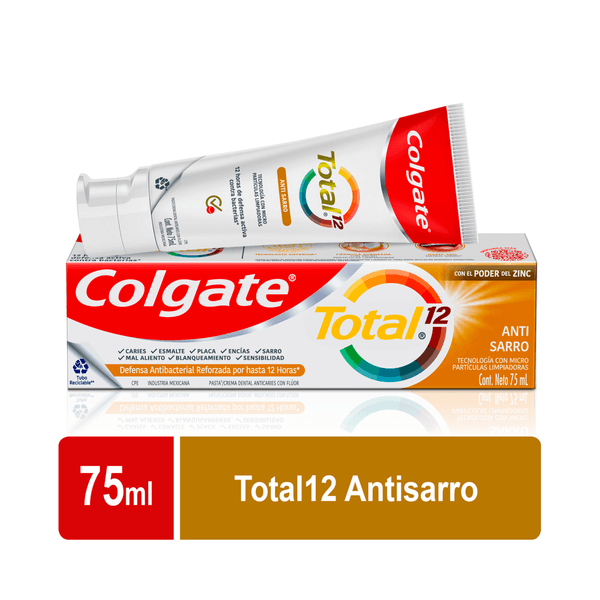 Crema Dental Colgate Total 12 Anti Sarro 75ml