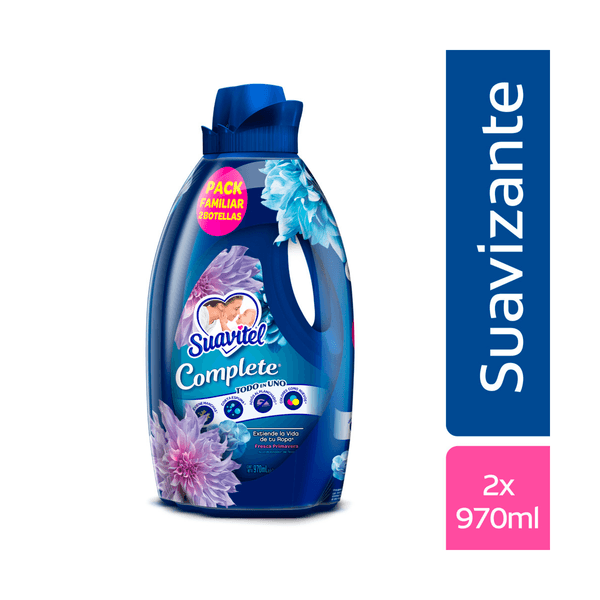 Suavizante Suavitel Complete Fresca Primavera 970ml x 2und