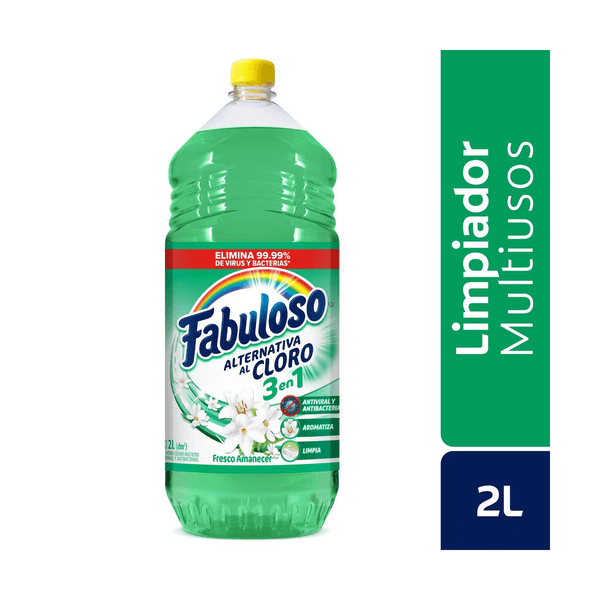 Limpia Pisos Fabuloso Alternativa al Cloro Fresco Amanecer 2L