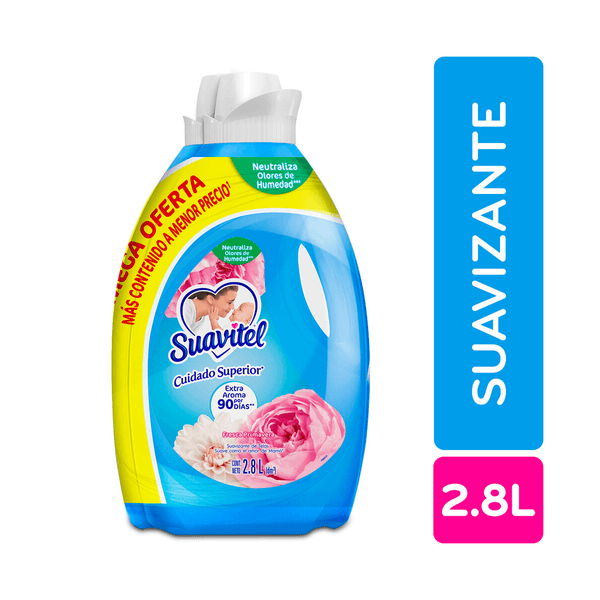 Suavizante Suavitel Cuidado Superior Fresca Primavera 2.8L x2und