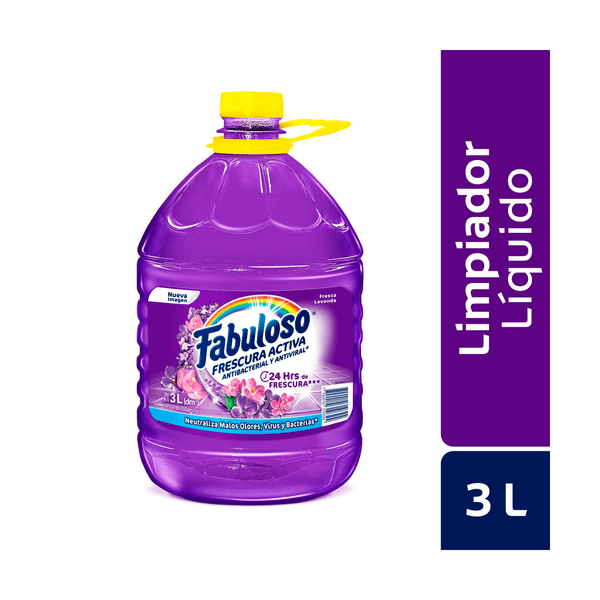 Limpia Pisos Fabuloso Antibacterial Lavanda 3L