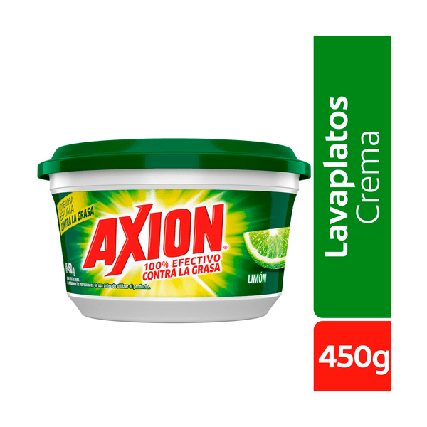 Lavaplatos en Crema Axion Limon 450g