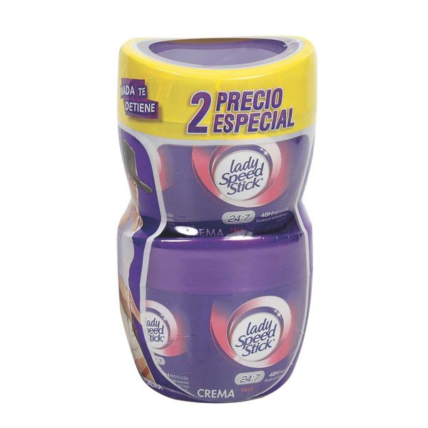Desodorante Mujer Lady Speed Stick Pote 24/7 Talc 100g x2