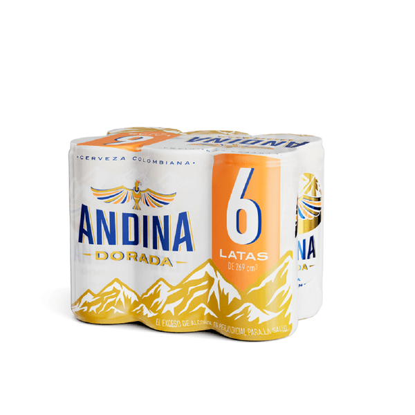 Cerveza Andina Lata x 6 Unidades x 269 Ml c/u