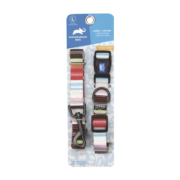 Collar + Correa Animal Planet Mascota T. L