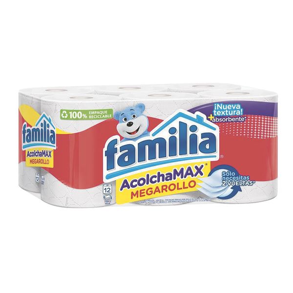 Papel Higiénico Familia Acolchamax Extra grande X 12 Rollos 24 MT.