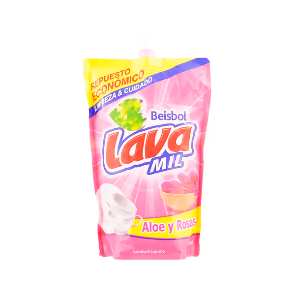 Lavaloza Liquido Lavamil Aloe Y Ros Doy pack X 750 ML.