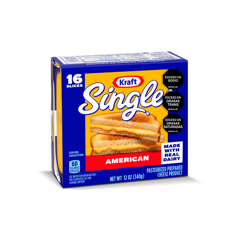 Queso Americano Kraft Singles x 340 G Mercados Colsubsidio