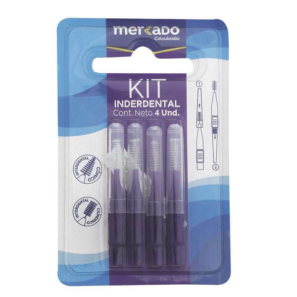 Kit Mercado Interdental 4 Unidades