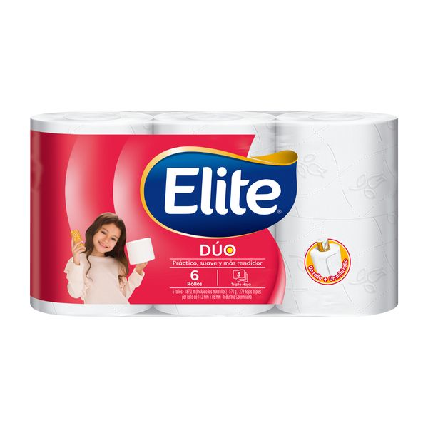 Papel Higienico Elite Duo 31,2 6Rol 3Hj