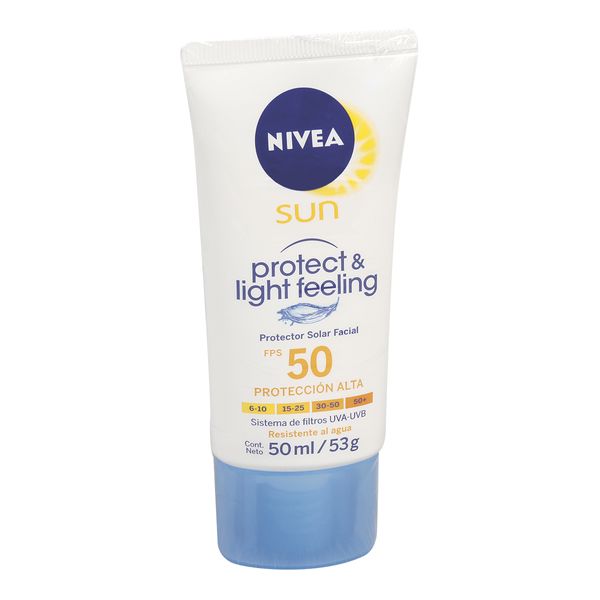 Bloqueador Nivea Sun Facial Ligth Fps50 50 Ml