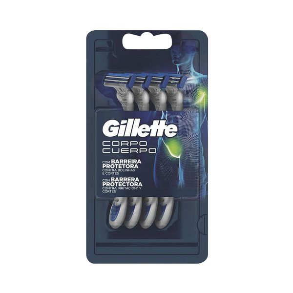 Maquina Afeitar Gillette Corpocuerpo x 4 und