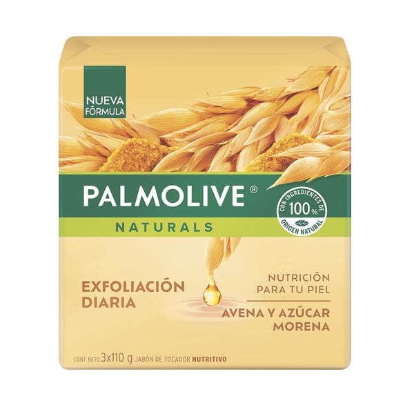 Jabón Palmolive Avena Azúcar 3 Unid x 110 Gr