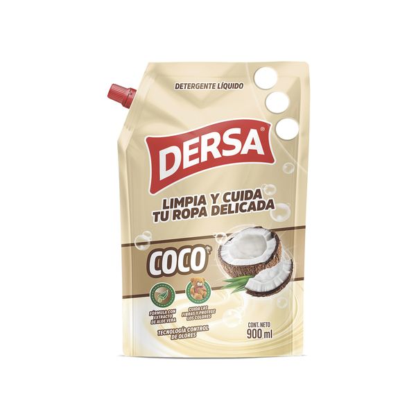 Detergente Líquido Dersa Coco x 900 Ml