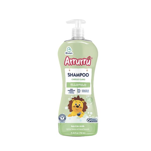 Shampoo Arrurru Cabello Claro 750 Ml