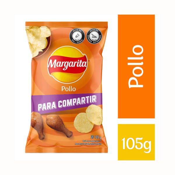 Papas Margarita Pollo x 105 G