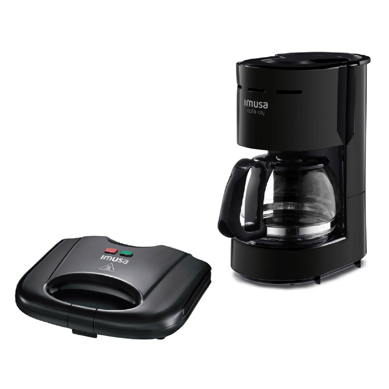 Combo-IMUSA-Cafe-City-Sanduchera-basica-Negro