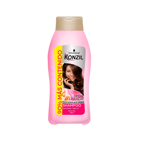 Acondicionador Konzil Seda + Complejo Vital 12 X 650 ML